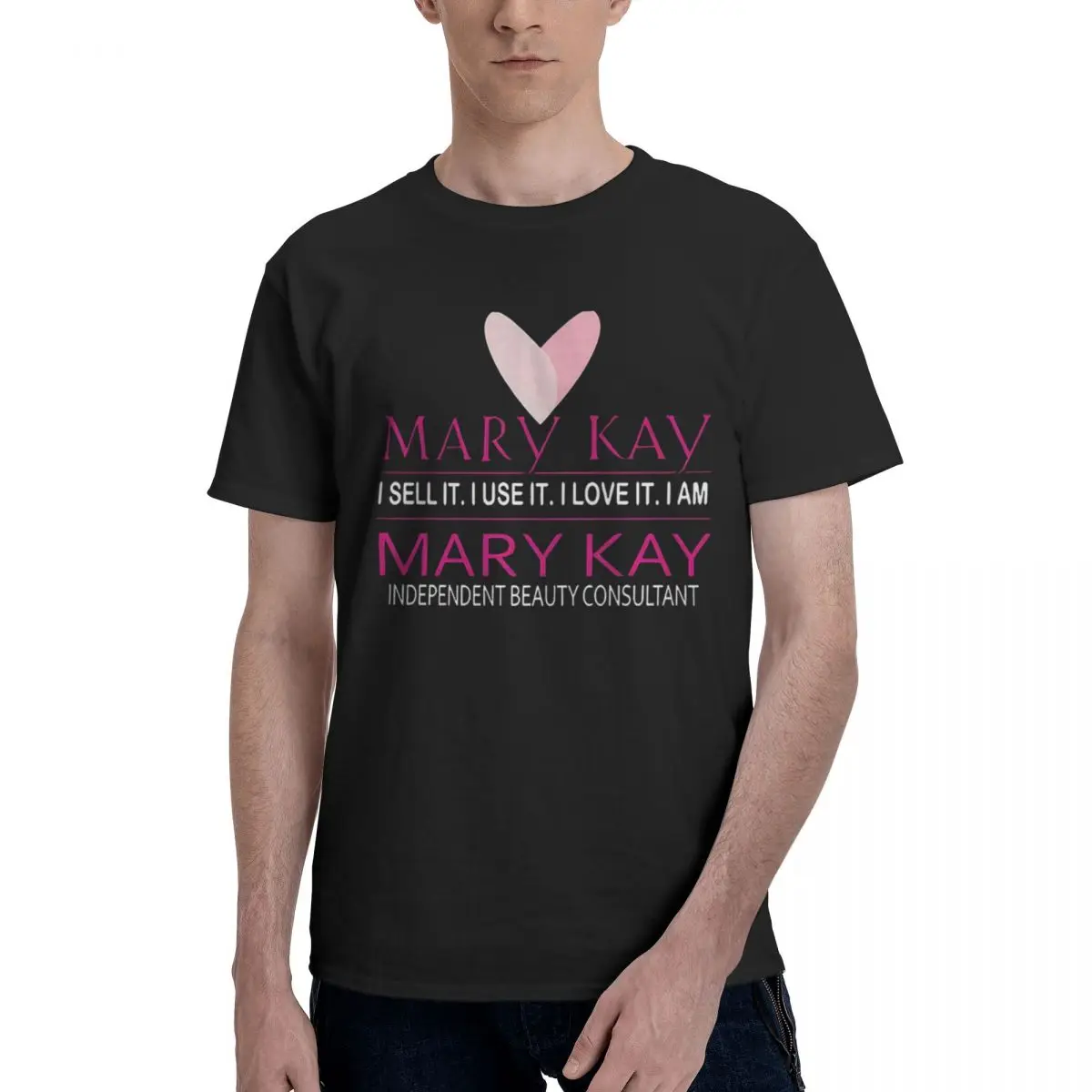 

Mary Kay I Sell It I Use It I Love It 100% Cotton Casual Breathable Confortable Clothes Short Sleeve T-Shirt Men's Wear