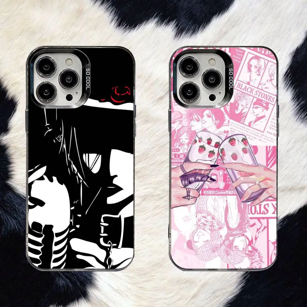 

NANA Osaki Phone Case For iPhone 16,15,14,13,12,11,8,7,Pro,Max,Plus,Mini,XS,SE Anti Fall Black Matte Hard