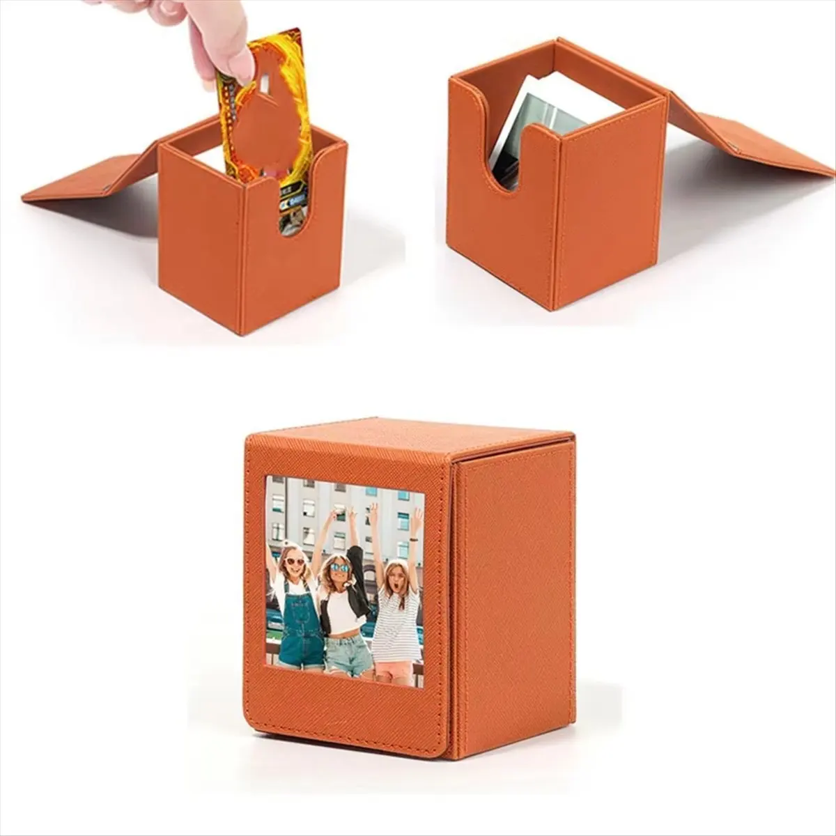 A85P Square Film Frame Photo Storage Box for Fujifilm Instant Film Cameras SQ40 SQ10 Square Link Printer PVC PictureDisplay B