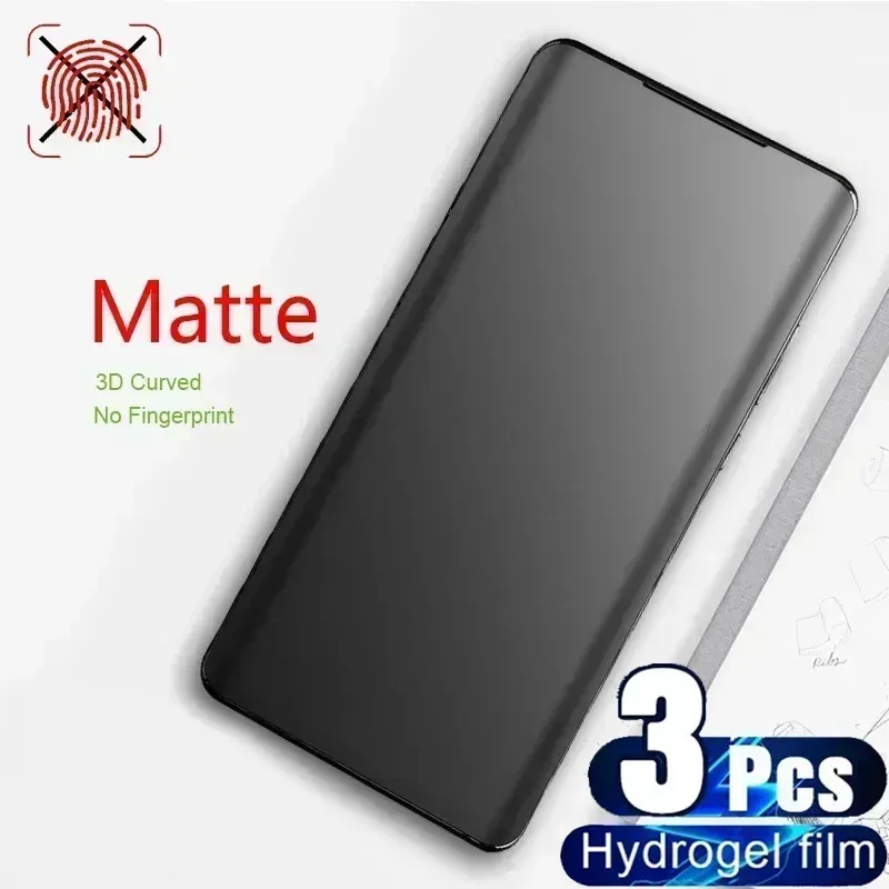 

3Pcs Soft Matte Hydrogel Film For Oneplus 6T 7 7T 8 9 10 11 8T 9R 9RT 10R 10T 11R 12 12R Ace 2 Pro 3 Frosted Screen Protector