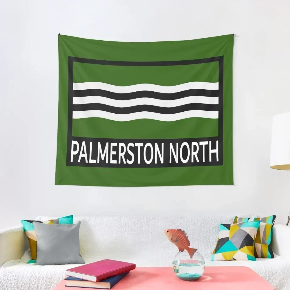 Palmerston North Flag and Name Tapestry Hanging Wall Bedrooms Decor Tapestry