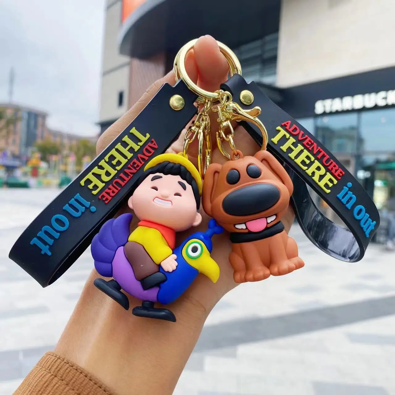 Disney Pixar Movie UP RUSSELL with Kevin Action Figures Toys Collectible Dolls Gifts for Children Car Decoration