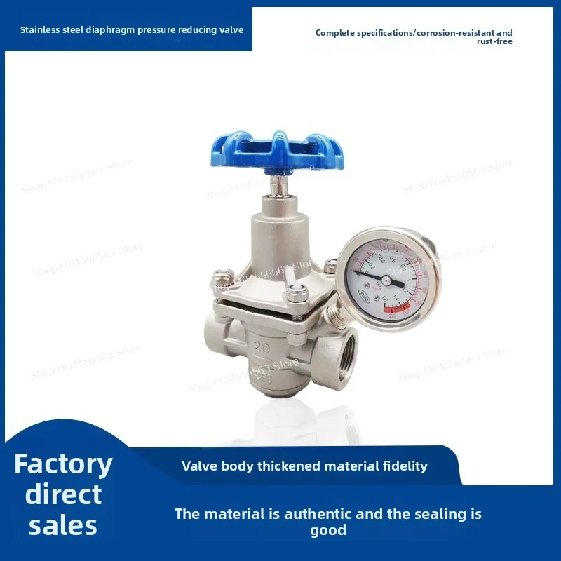 YZ11X Adjustable Branch Pipe Pressure Spring Type 304 Stainless Steel Water Pipeline Diaphragm Pressure Reducing Valve
