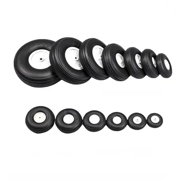 RC airplane model fixed wing real aircraft tire PU rubber wheel landing gear wheel diameter 2.25/2.5/2.75/3.0/3.5/4/4.5/5 inches