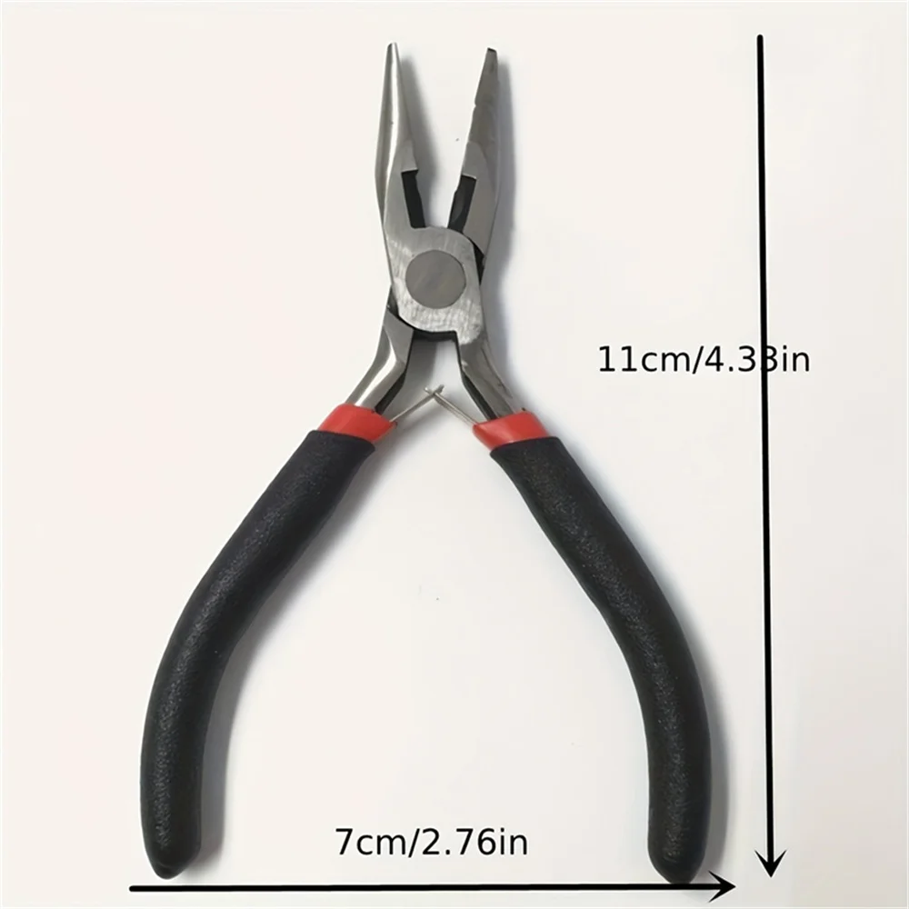5pcs black jewelry making pliers DIY tool, portable and compact tool, repair and production auxiliary tool, multifunctional and