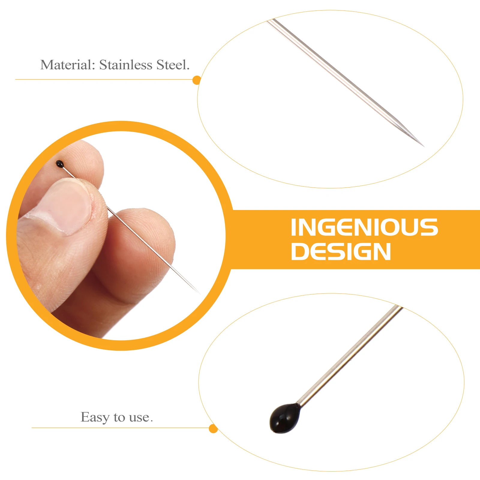 200pcs Specimen Making Needles Stainless Steel Insect for Mounting Displaying Entomology Tools Collecting Bug Hobbyist