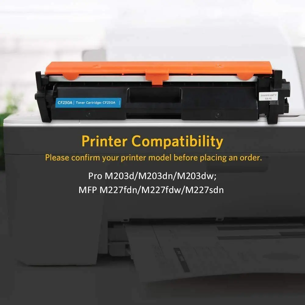 Toner 1 k V4ink CF230A 30A pour HP LaserJet M203dn MFP M227sdn M227fdn M227fdw