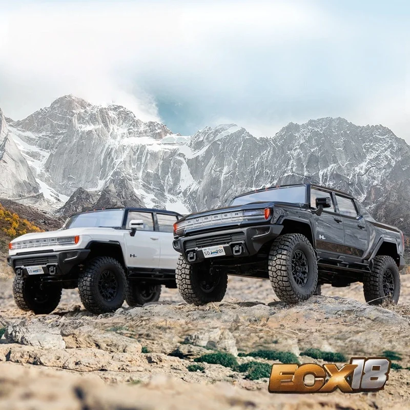 Fcx181/18 simulação rc carro de escalada de controle remoto ponte portal de duas velocidades metal amortecedor modelo coleção presente de aniversário