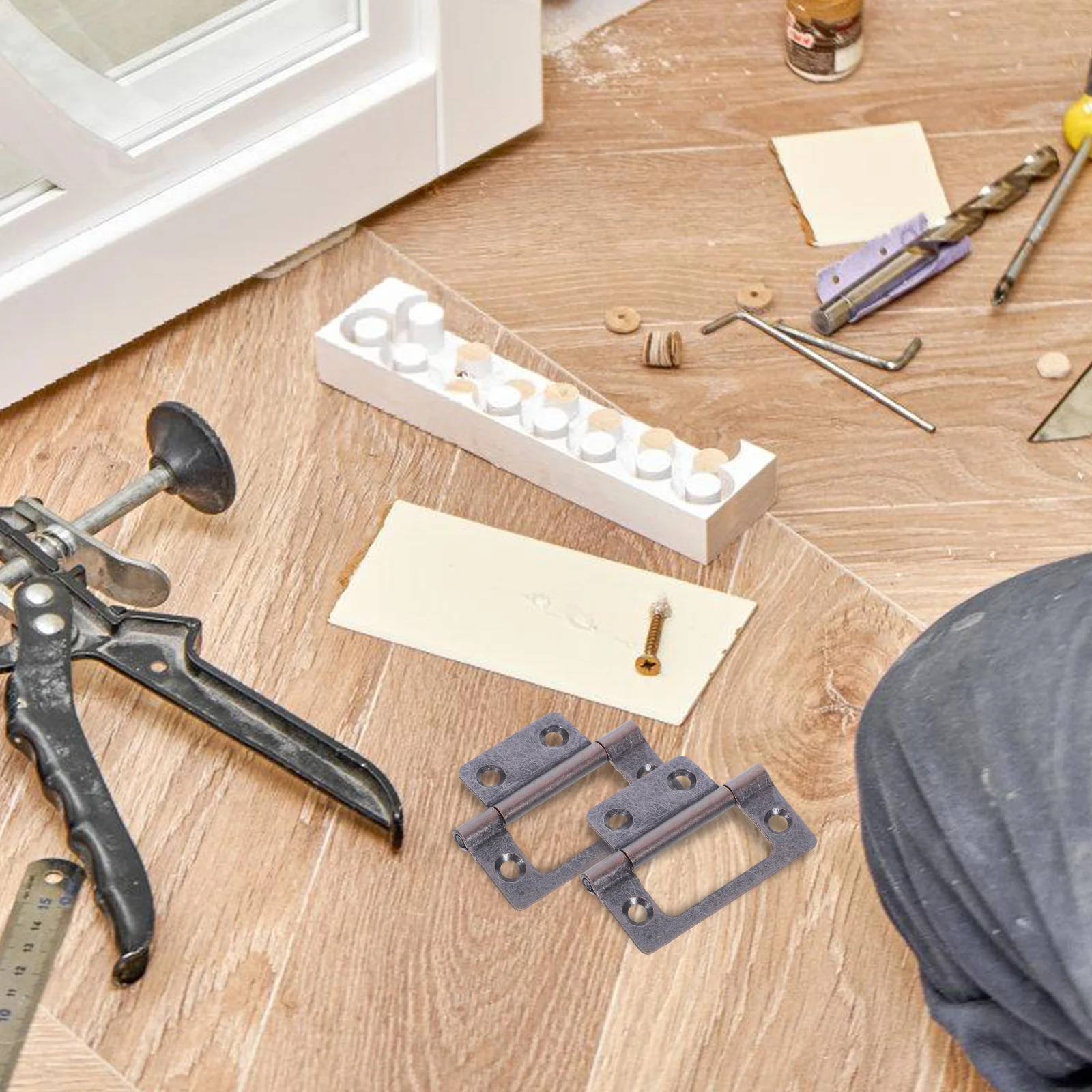 

10pcs Heavy Duty Cabinet Hinges Iron Quiet Door Hinges Replacement For Wardrobe Kitchen Rv Hardware Accessories Adjustable