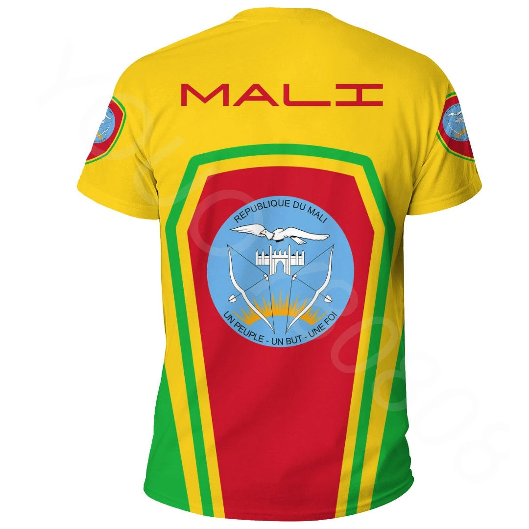 African Zone National Apparel Men's T-Shirt Printing Retro Loose Fashion New T-Shirts Mali Formula One T-Shirts