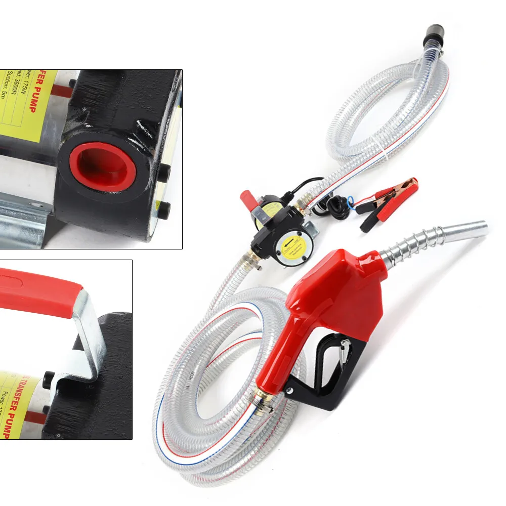 

Commercial Electric Transfer Pump 12V DC For Gas Kerosene 50L Min Portable High Efficiency