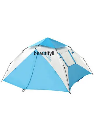 Outdoor Camping Thickened Camping Outdoor Portable Full-Automatic Sun Protection Rainproof Tent Zero-Moving