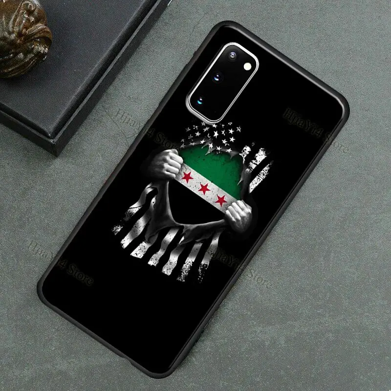 Flag of Syria Case For Samsung Galaxy S20 FE S22 S21 Ultra S8 S9 S10 Note 10 Plus S10e Note 20 Ultra