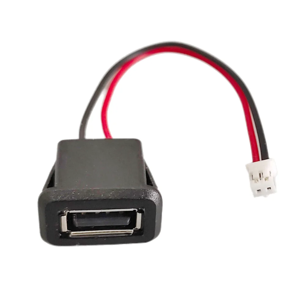 1-10 قطعة USB 2.0 أنثى مقبس الطاقة USB2.0 2/4Pin شحن ميناء موصل مع كابل PH محطات كهربائية سلك مقبس شاحن USB #5