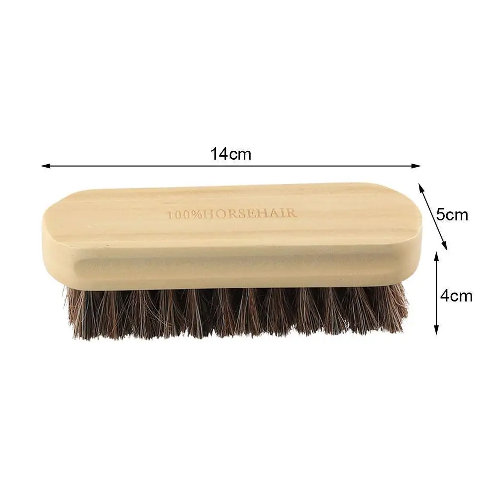 Soft Horsehair Leather Cleaning Brush Genuine Horsehair Detailing Brush Car Interior Detailing Tool For Car Cleaning And Washing