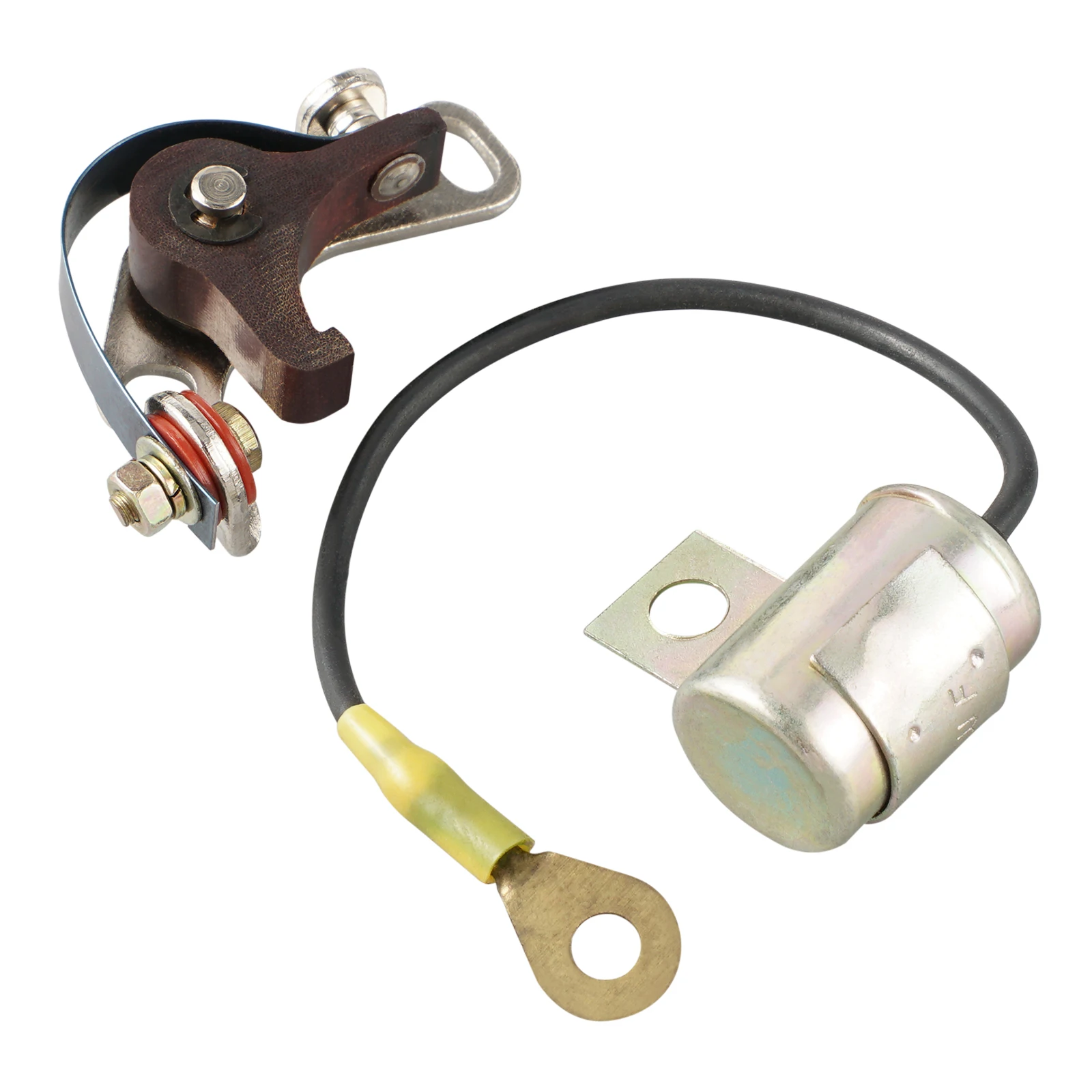 

Motorcycle Contact Breaker Ignition Points Condenser for Honda ATC90 1975-1978 CM91 C90M 1966-1969 CT90 Trail 66-69 71-72 74-79