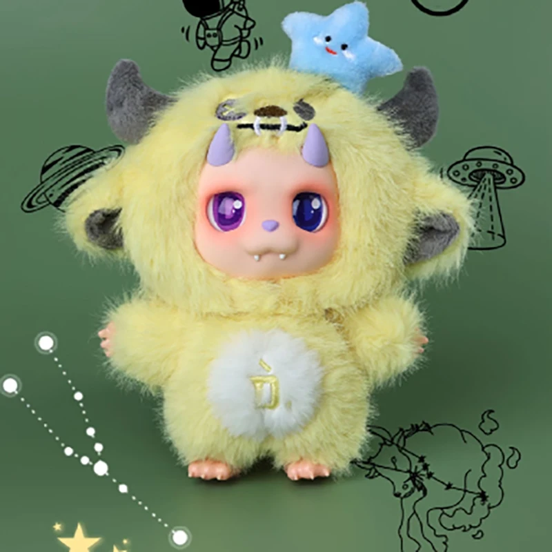 Scatola cieca piccola D da 12 costellazioni di Wang Hedi DDESIRABLE Scatola cieca per cartoni animati in peluche alto Yuanyuan Scatola cieca per costellazione di bambole