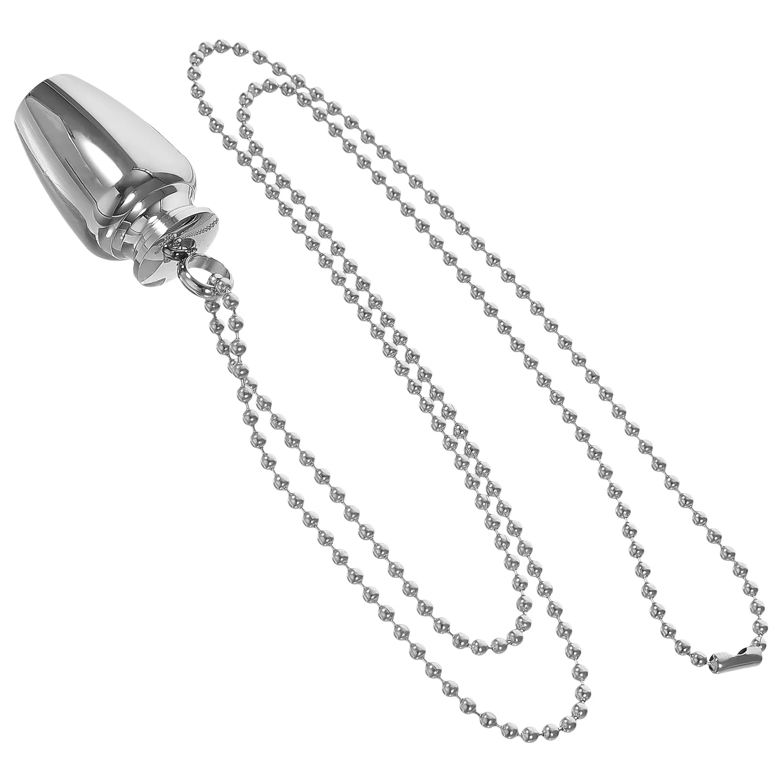 

Titanium Steel Baby Hair Milk Tooth Pendant Necklace Teeth Saver Case Decor Jewelry Commemorative Gift Christmas Birthday