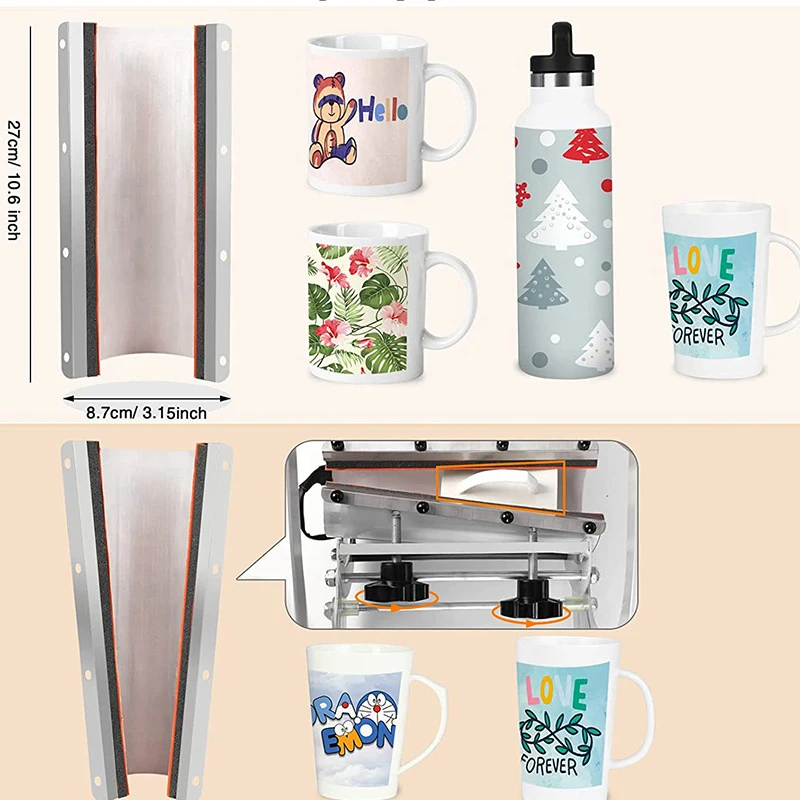 30oz Custom Mug Sublimation Printer 500W Heat Transfer Printer 220V/110V Mug Heat Transfer Print Home & Garden Kitchen & Dining