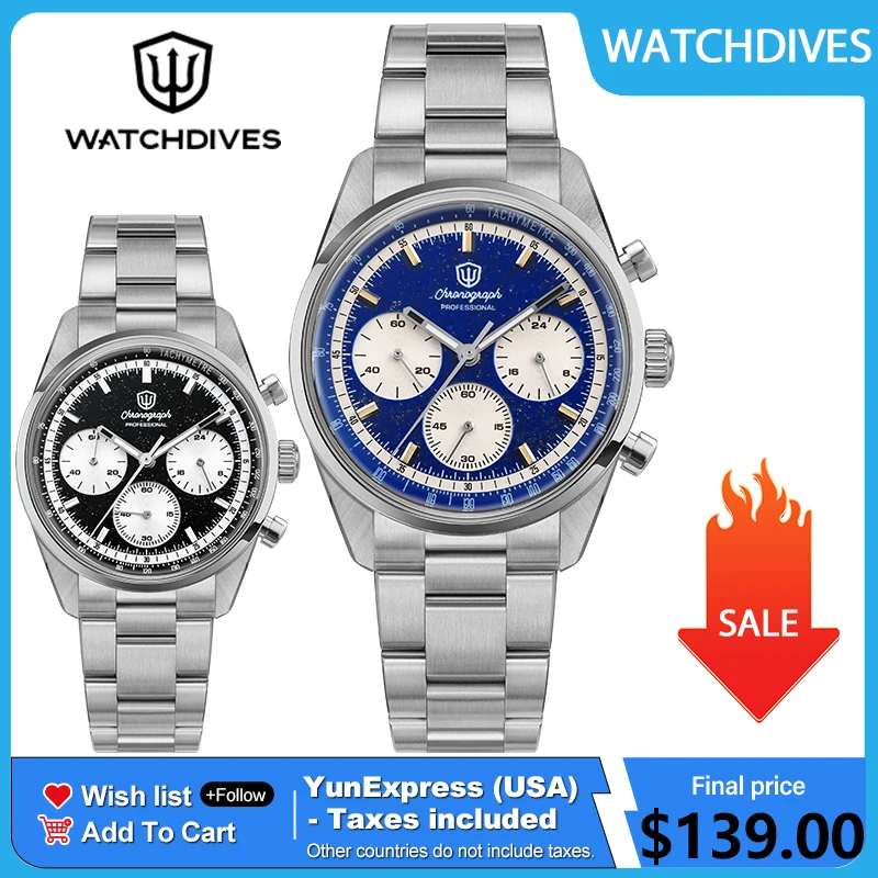 Watchdives Premier WD0526 Men Watch VK63 Mecha Chronograph Quartz