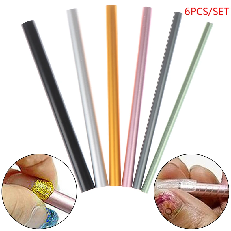 6Pcs/Set Curve Shaping Curving Sticks Tube Rod Nail Art Tips Manicure nail Tools