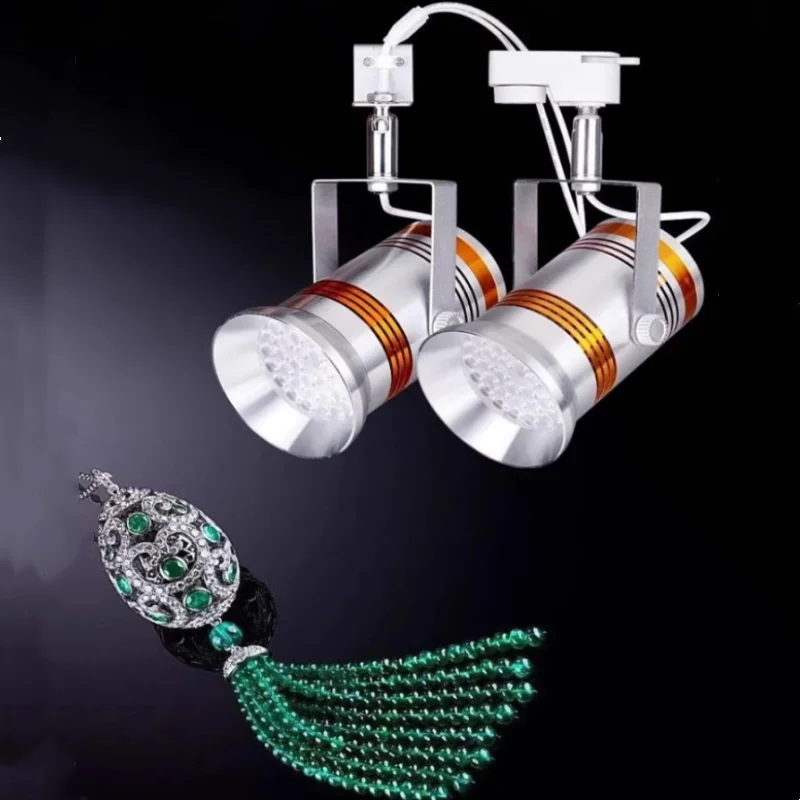 LED75W Hook Type Jewelry Light Show Spotlight Super Bright Exhibition Display Counter Gold Focus Neutral Track Lamp