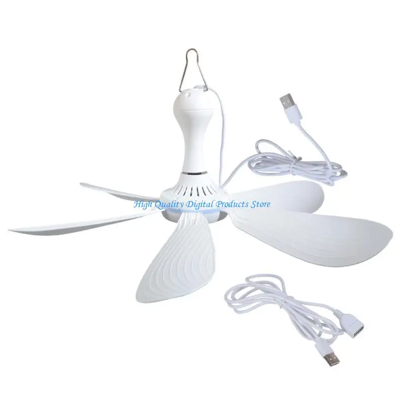 U2JE Portable Outdoor Hanging Fan 5V USB Power 16.5 
