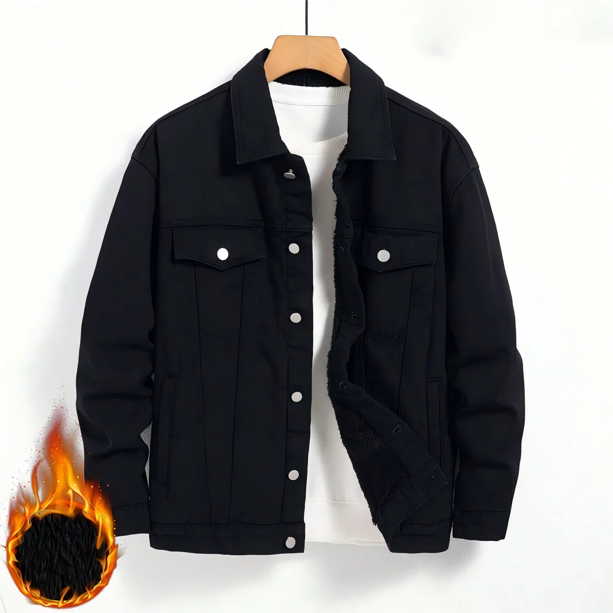 

Pop Street-Style Men's Lapel Single-Breasted Casual Jacket