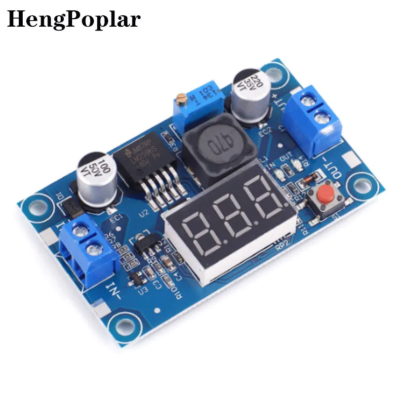 LM2596  DC DC Step Down Converter Voltage Regulator LED Display Voltmeter 4.0~40 to 1.3-37V Buck Adapter Adjustable Power Supply