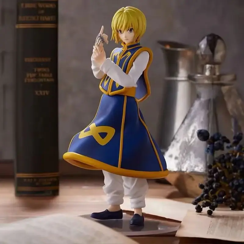 

Aixlan 18CM HUNTER×HUNTER Amine Figure Kurapika PVC Action Figure Collectible Model Toys Doll Kid Birthday Gifts
