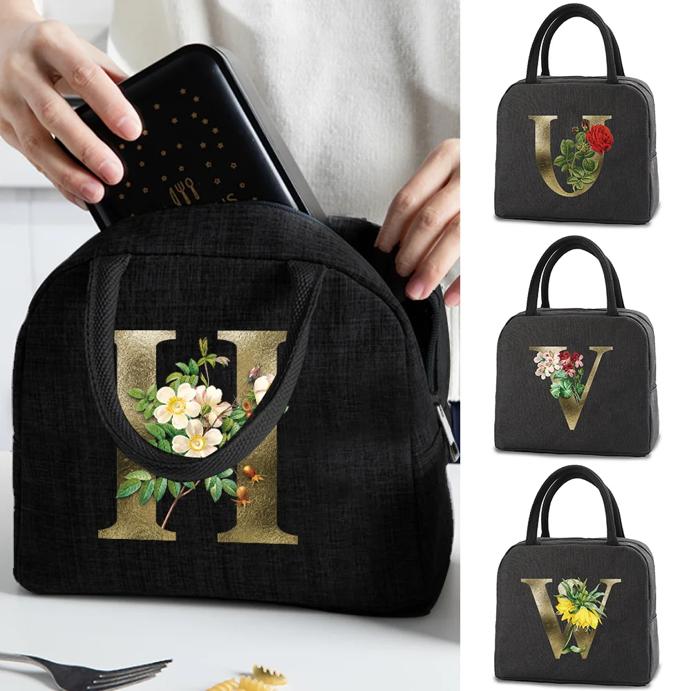 Pranzo al sacco isolato borsa di tela borsa termica per alimenti borsa termica borsa termica pranzo pranzo contenitore durevole stile Bento Pouch