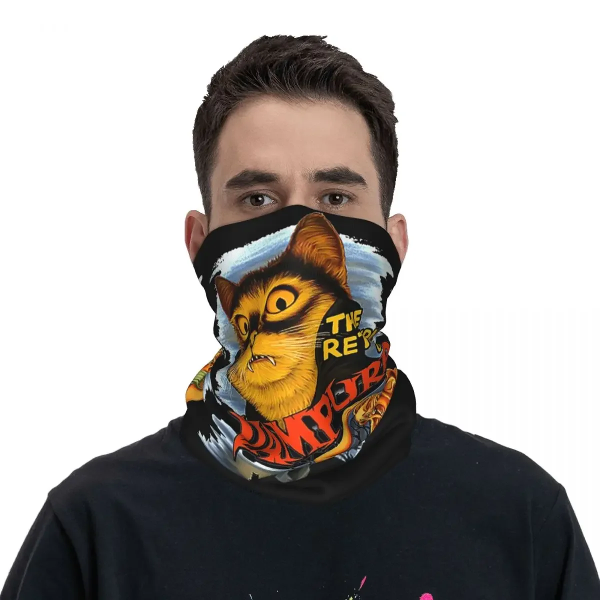 Cat The Return Of Vampurr Accessories Bandana Neck Cover Horror Wrap Scarf Multifunctional Ride Headwear for Men Women Windproof