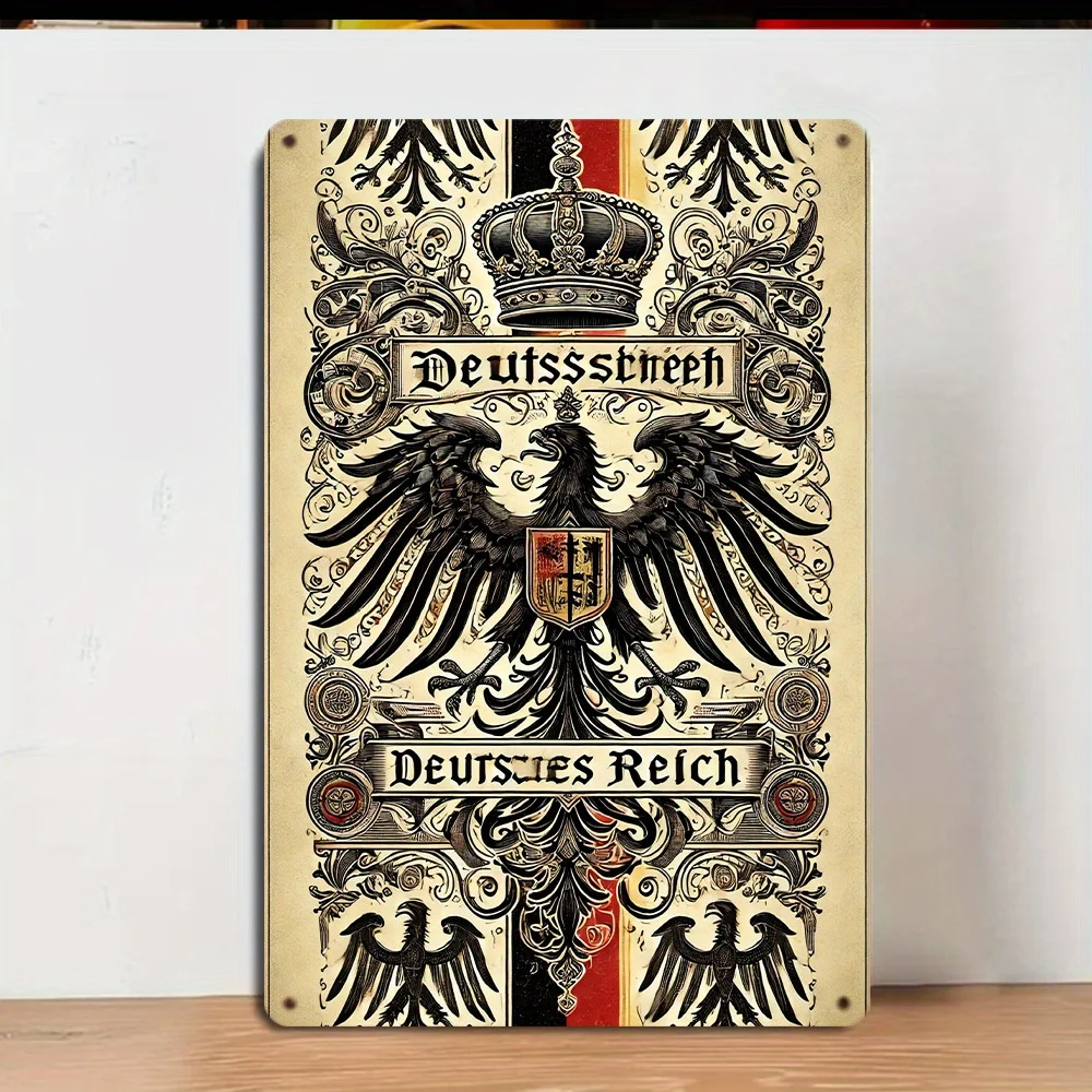 Room decoration German imperial eagle pattern vintage plate wall logo for decoration, family restaurant bar coff