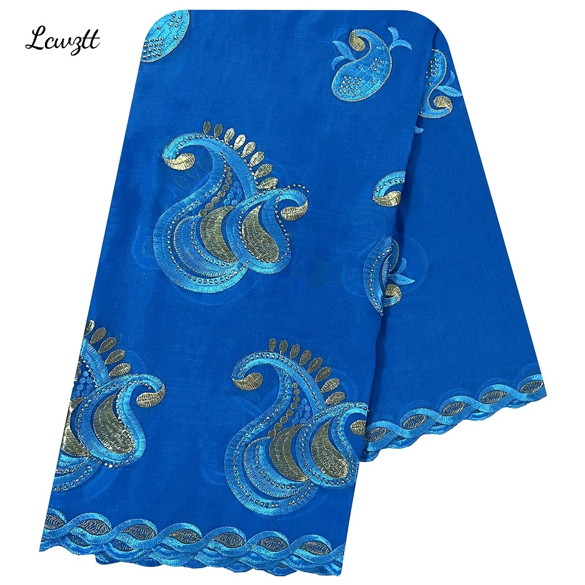 2023 Fashion Hot Sale African Women Scarfs Big Circle Design Big Embrodiery Cotton Big Size Muslim Scarf for Shawls Pashmina