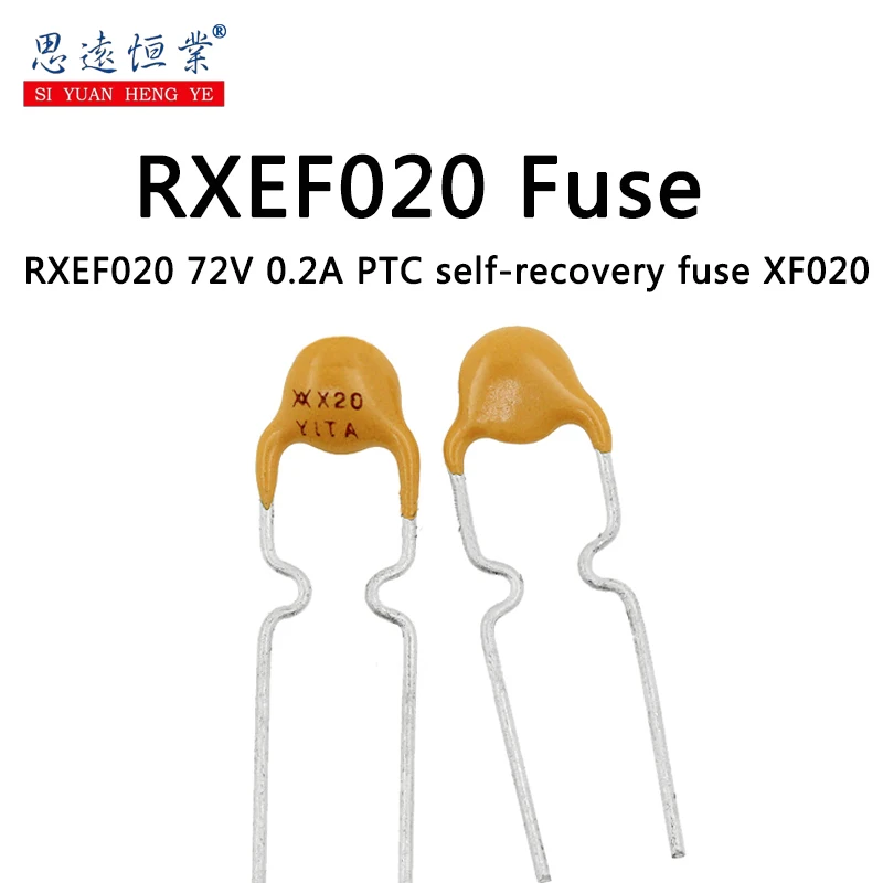 RXEF020 printing XF020/X20 self-restoring fuse 72V 0.2A in line instead of JK60-020