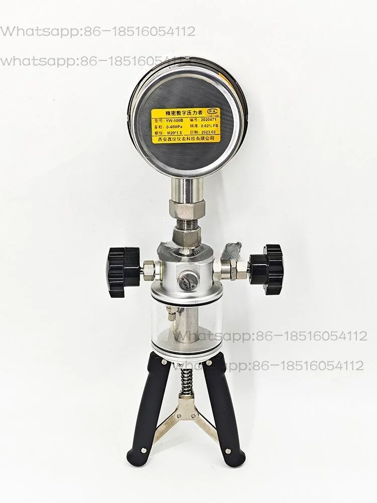 700HTP-2 Handheld Hydraulic Pump 0-70Mpa Portable High Pressure Source 10000psi Pressure Calibrator