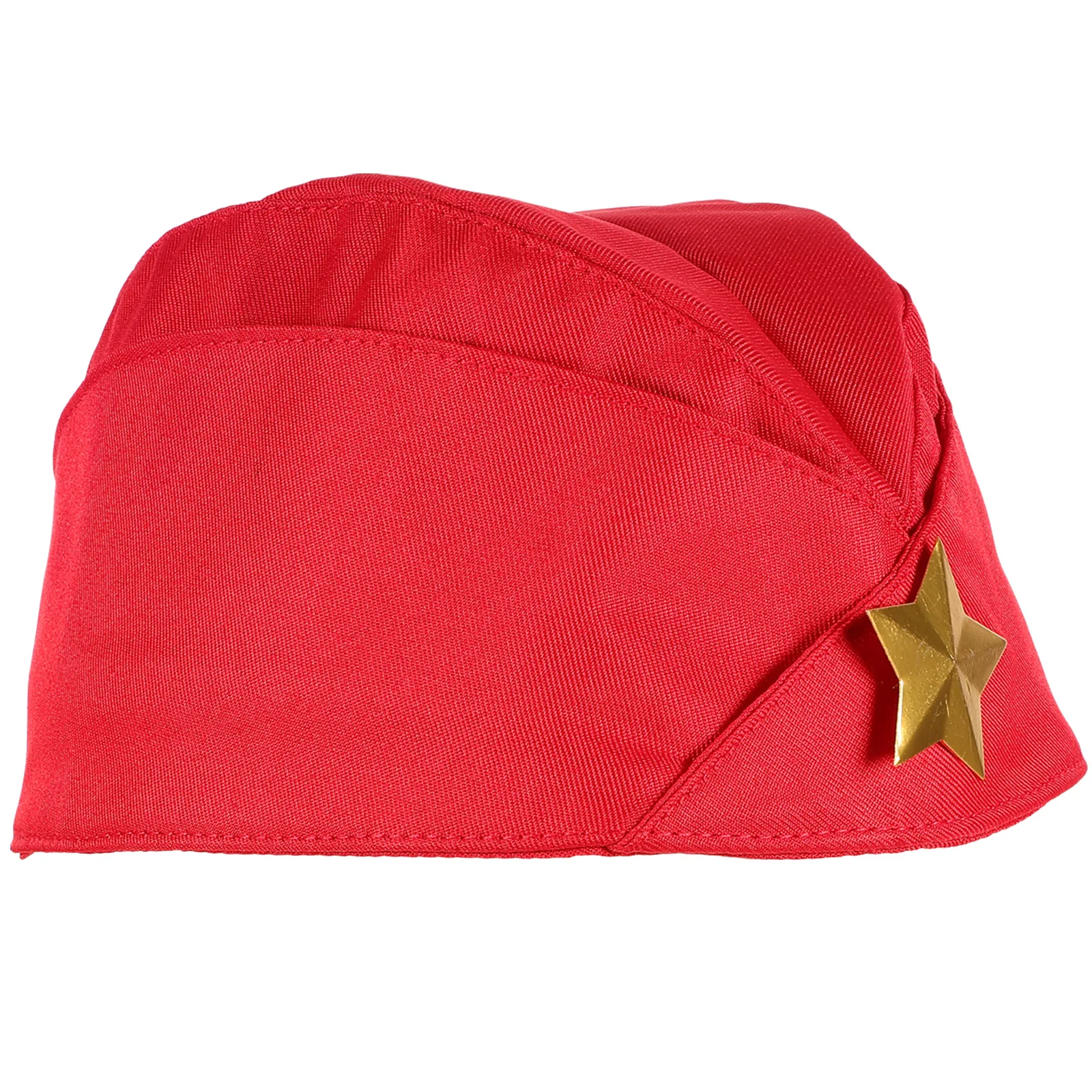 

1pc Military Sailor Dance Hat Lightweight Peaked Cap For Party Performance Square Dance Costume Accessory Red Random Pattern