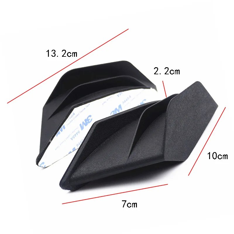 Universal Motorcycle Winglet Aerodynamic Spoiler Wing Kit with Adhesive  Decoration Sticker For Kawasaki ninja 250/400