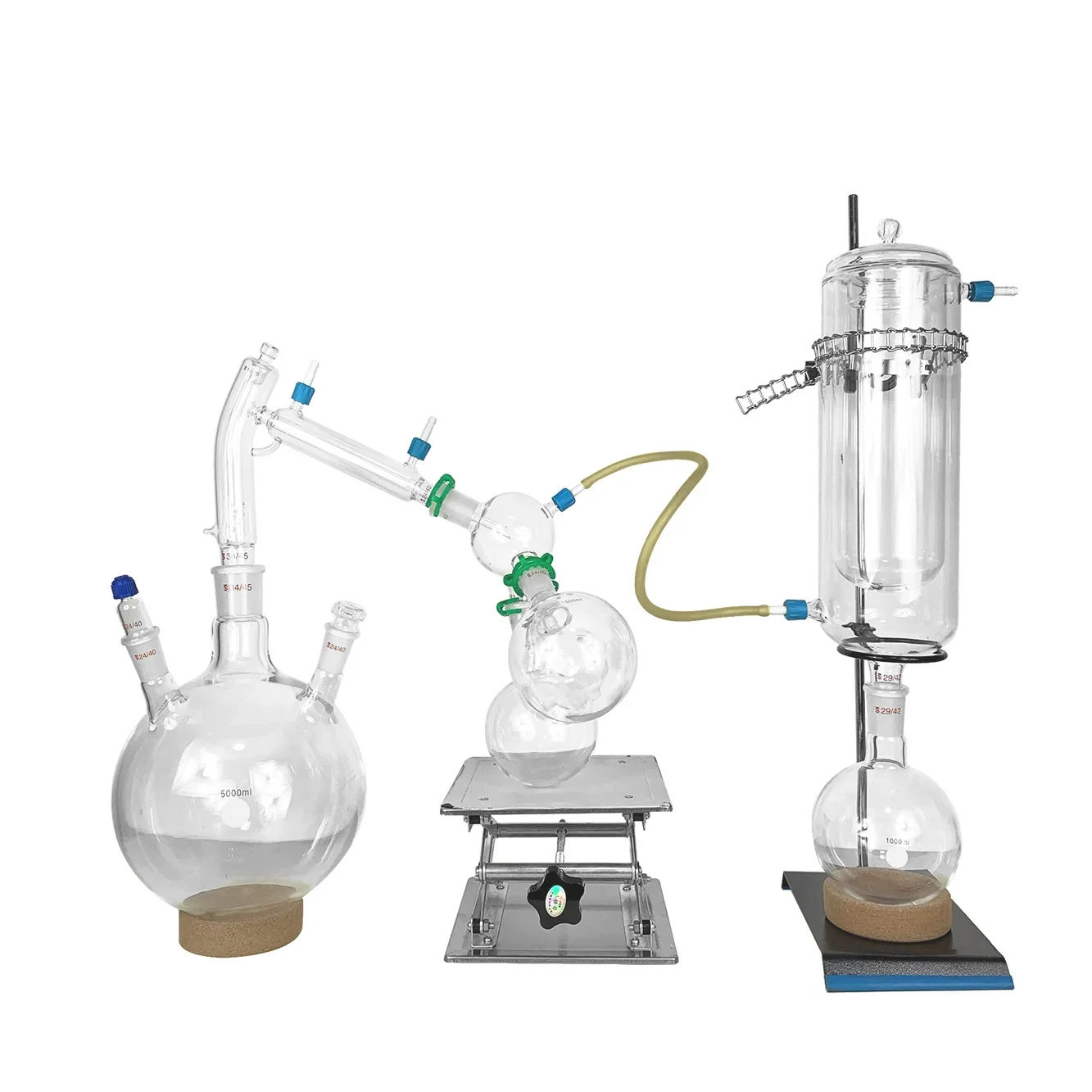 High Borosilicate Glass Short path distillation system with cold trap condenser