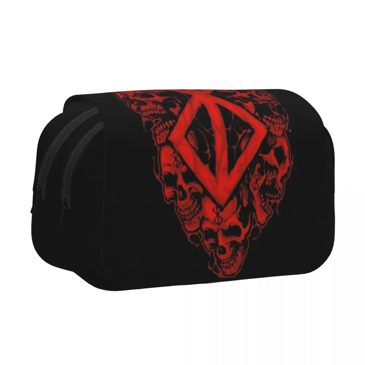 Berserk Sacrifice Mark Demon Sword And Magic Pencil Cases Pen Holder Hard Shell Leather Large Capacity Pen Box Pencil Bag