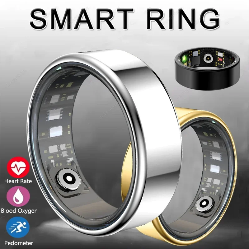 Anillo inteligente multifuncional Bluetooth rastreador de salud ritmo cardíaco Monitor de oxígeno en sangre impermeable hombres mujeres sueño Fitness