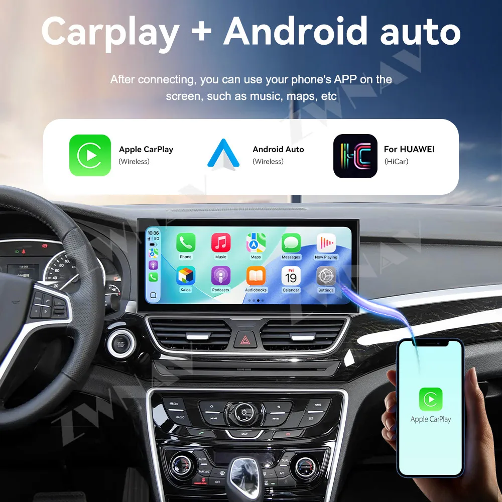 15.8 inch Carplay Car Radio Touch Screen For Geely Borui 2015-2016 Android 15 GPS Navigation Multimedia Player Head