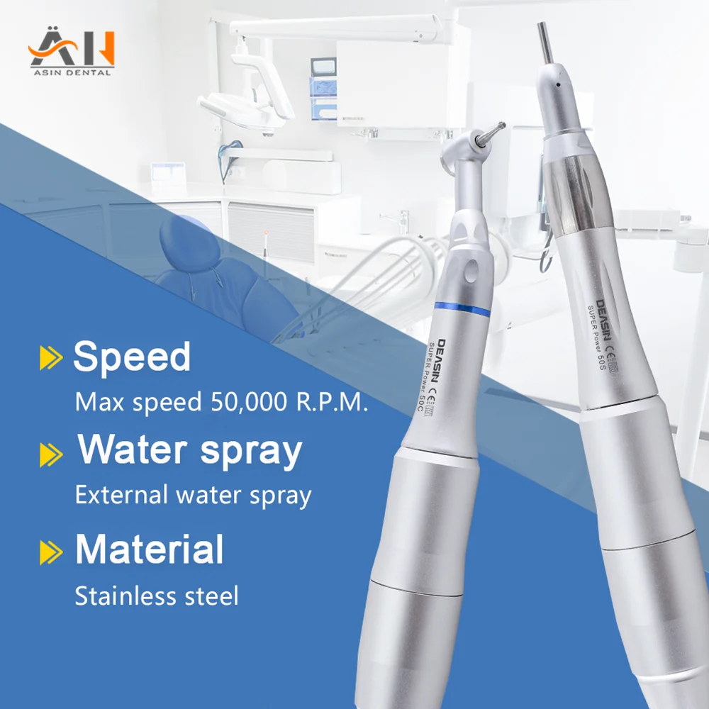 50000 RPM Dental Lab E-type brushless Electric Micro Motor with Straight Contra Angle Handpiece For Micromotor Polisher