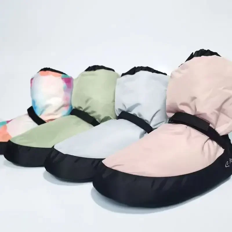 28-43 Stivaletti per scaldare il balletto invernale Scarpe da ballo nazionali Adulti Danza moderna Balletto Punto Scarpe calde Esercizi Stivali da ballerina