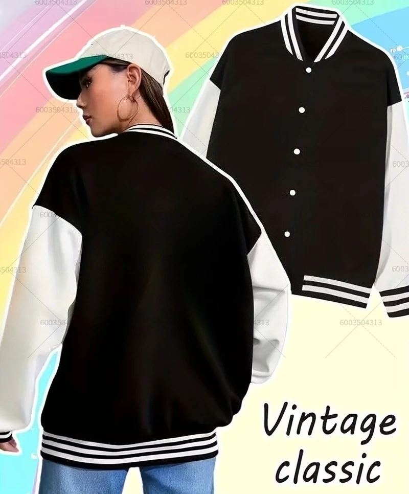 

Бейсбольная куртка для женщин и мужчин, осенне-зимние пальто, флисовая уличная одежда с круглым вырезом, толстовки, пуловер, толстовка, спортивный костюм, одежда унисекс