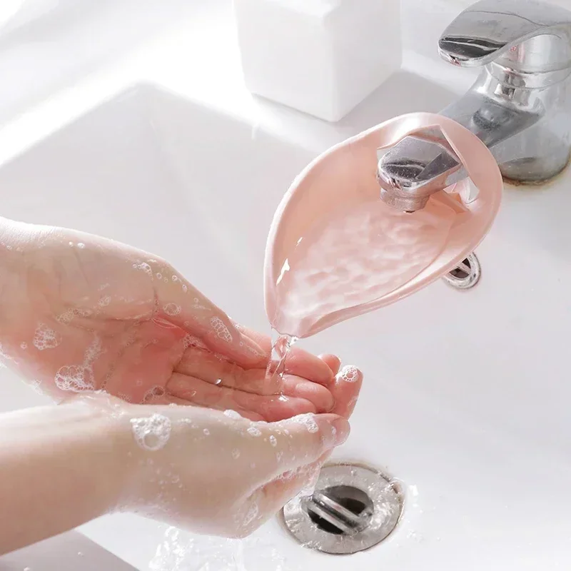 Faucet Extender Water Saving for Kids Hand Washing, Sink Tap Extension Adjustable Bathroom Kitchen Accessories for Children