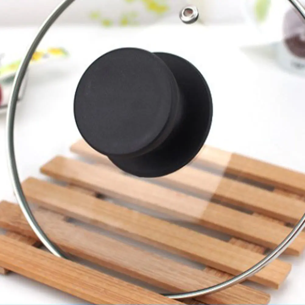 

2pcs Stainless Steel Bakelite Pot Lid Knobs Heat Resistant Non Slip Replacement For Universal Cookware Kitchen Utensil Accessory