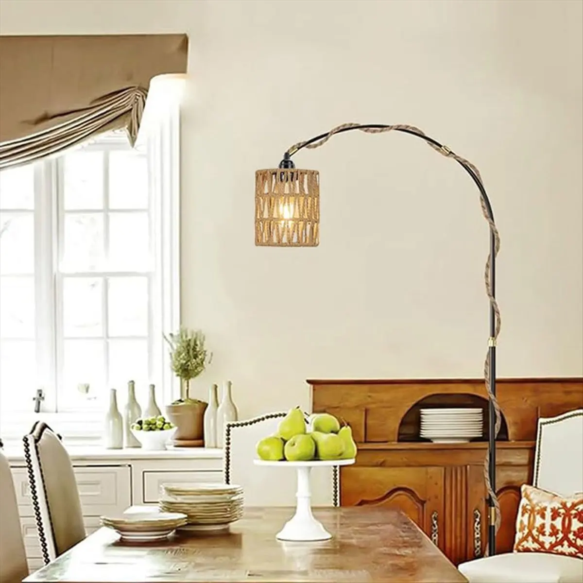 

Подвесной светильник CLOS Boho с вилкой, подвесной светильник с кабелем, потолочная лампа с абажуром из ротанга, цилиндрический плафон с выключателем, вилка EU