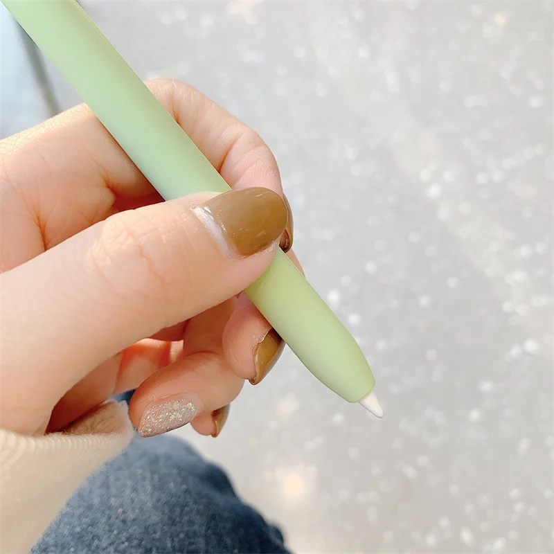 Niedliches Federmäppchen für Apple Pencil Pro und Pencil 2. und 1. Generation, Tablet-Stylus-Schutzhülle, weiches Silikon, stoßfest – Detail 10