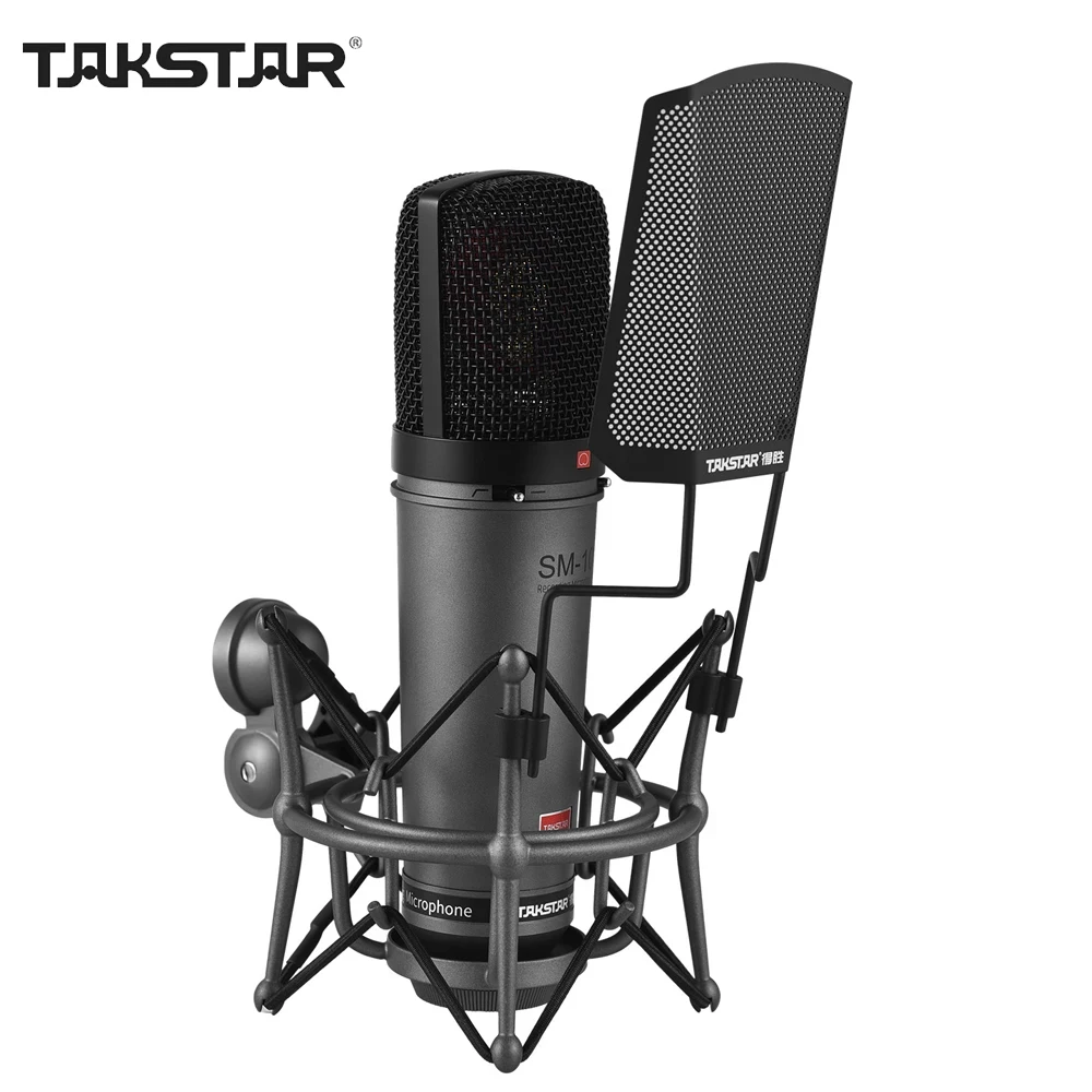 TAKSTAR SM-10 Unidirectional Professional Recording Microphone Home Studio Voice Recording Equipment Condenser XLR Microphone